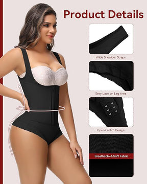 Fajas Colombianas Tummy Control Waist Trainer Open Bust Girdle Shapewear