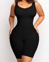 Women's Seamless Mid-Thigh Tummy Control U-Neck Bodysuit Shapewear