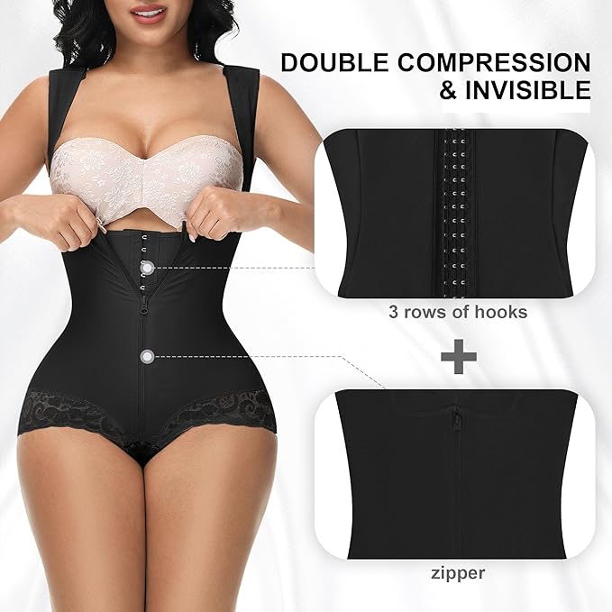 Fajas Colombianas Double Tummy Control Post Surgery Back Support Revenge Shapewear