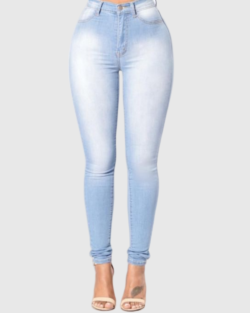 Sexy High Waist Stretch Skinny Jeans for Curvy Women