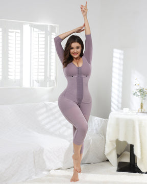 Women's Mid-sleevesTummy Control Butt Lift Shapewear Bodysuits