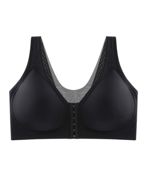 Smooth Front Buckle Large Size Bra Back Support Wireless Anti-sagging Underwear