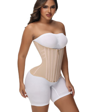 Curved Boned Waist Trainer For Women High Compression Tummy Control Tiny Waist Corset