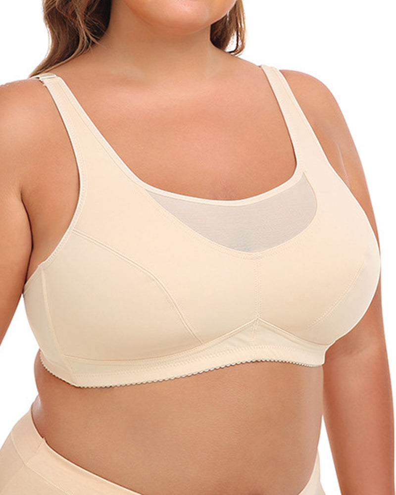 Plus Size Wireless Sexy Cut Outs Top Crop Tank Bra