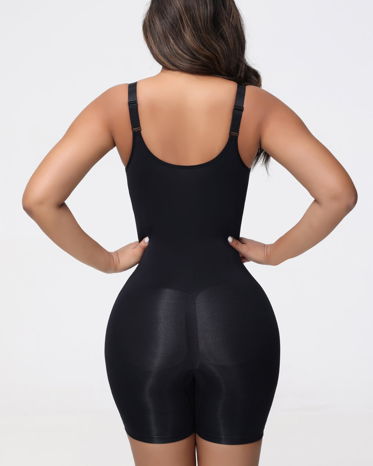 Seamless Smoothing Open Bust Bodysuit Tummy Control Body Shaper