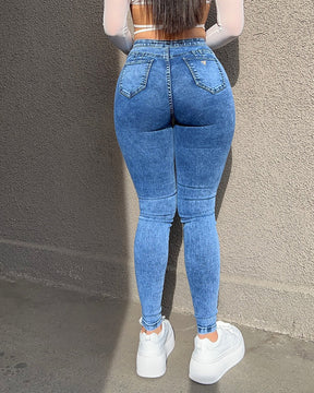 Women's High Waist Stretch Jeans Butt Lifting Skinny Colombian Jeans (Pre-Sale)