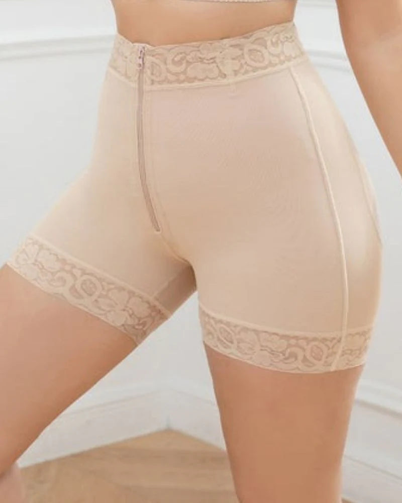 Beige Slimming Butt Control Panties Legs Shaping Thigh Shapers Knee Body Shaper Shorts