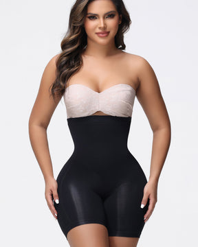 High Waist Seamless Slimming Shapewear Shorts With Removable Strap