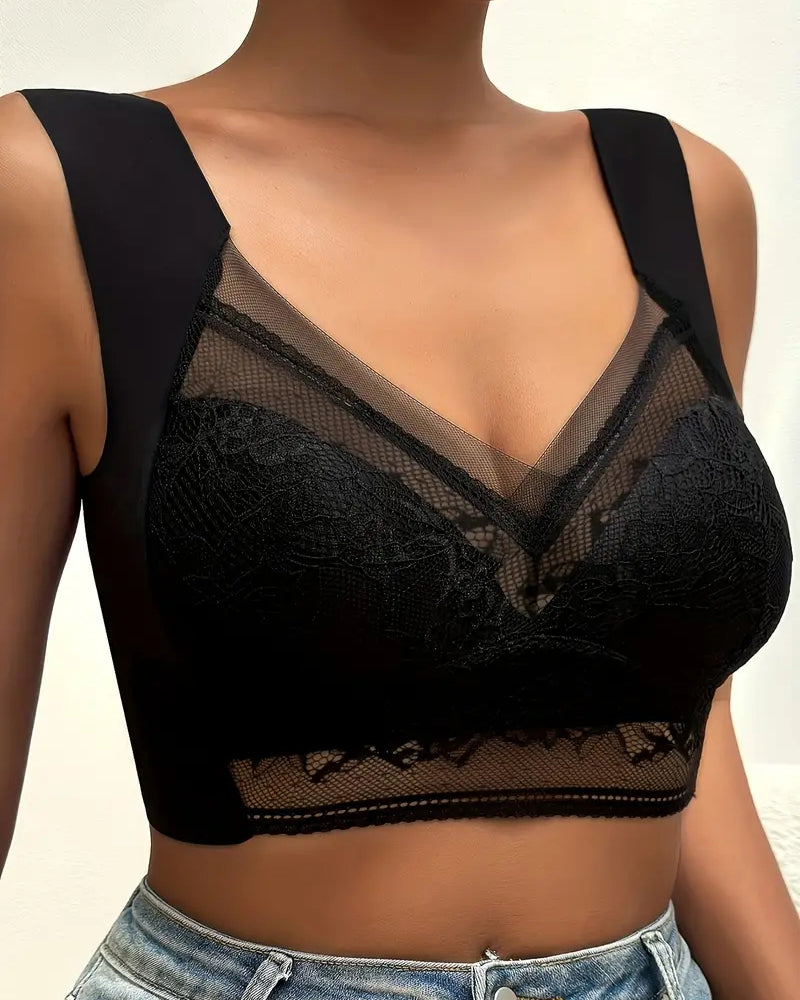 Soft Lace Wireless Full Coverage Comfort Straps Tank Bra