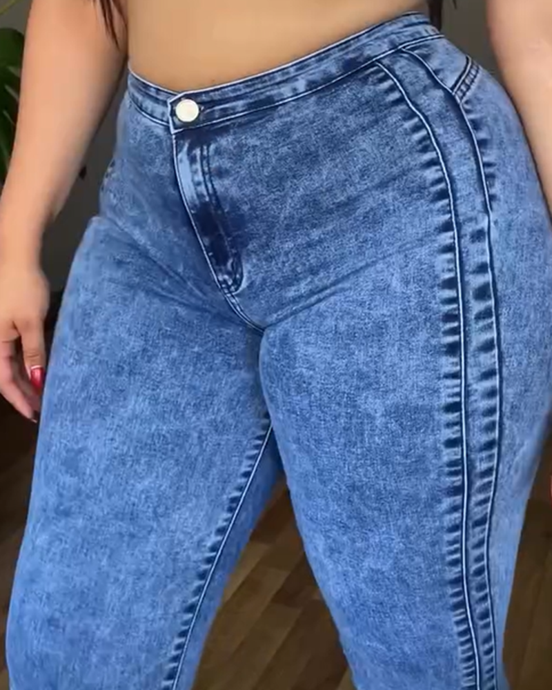 Women's High Waist Stretch Jeans Butt Lifting Skinny Colombian Jeans (Pre-Sale)