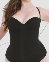 Lace Up Back Corset Shapewear Push Up Detachable Strap Bodysuit(Pre-sale)