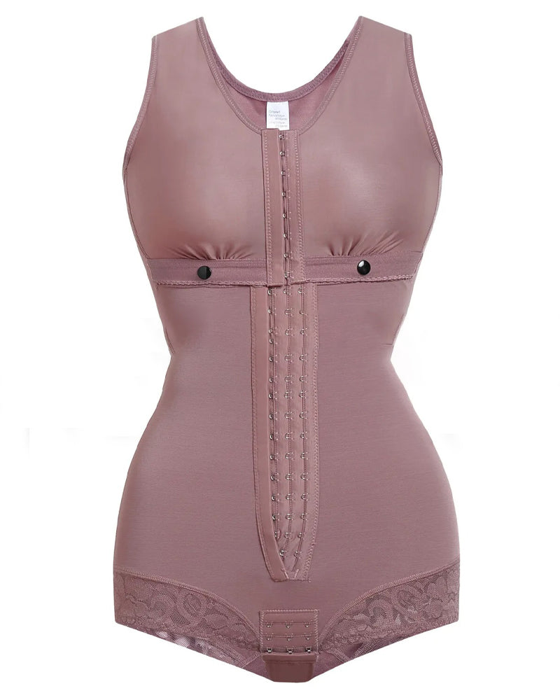 High Compression Full Bust Bodysuits Shapewear with Hook and Eye