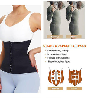 Waist Trainer Corset Double Belt Breathable Belly Slimming Workout Adjustable Fajas Girdle