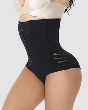 High-waisted Tummy Control Breathable Mesh Panties Shorts