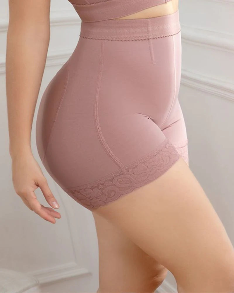 Women Butt Lifter Lace Seamless Body Shape Lifting RosyBrown Shapewear Underwear