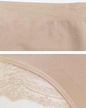 Seamless Lace Soft Cotton Boyshorts Panties for Women