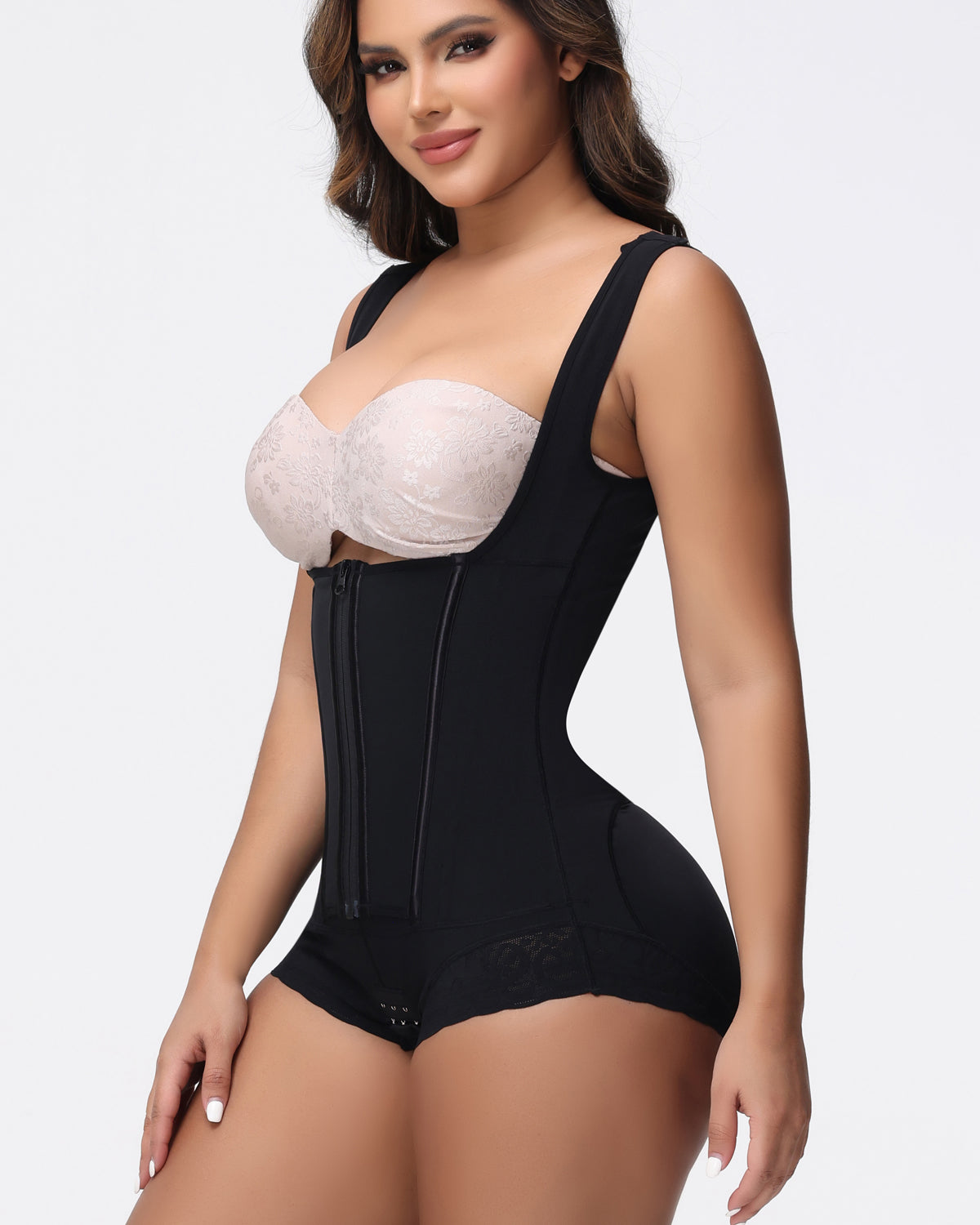 2 In 1 Corset Shapewear Tummy Control Open Bust Fajas Colombianas