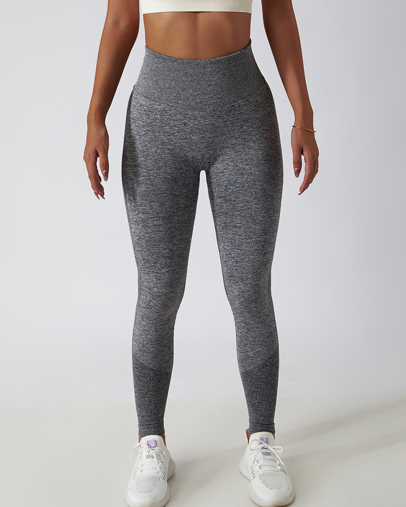 Seamless Hip Lift Knitted High Waisted Breathable Yoga Pants