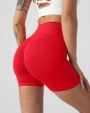 Women's Seamless High Waist Yoga Tights Shorts Butt Lift Solid Fitness Shorts