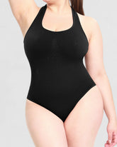 Halter Neck Body-shaping Thong Bodysuit