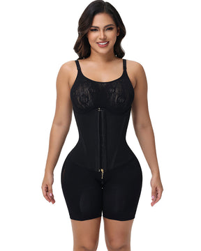 Chest Support Hourglass Corset Zipper Tummy Control Waist Trainer (Pre-Sale)