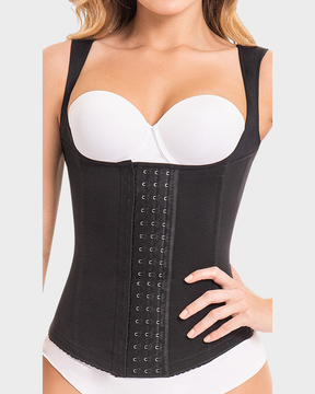 Women's Waist Trainer Underbust Corset Tops Vest with Hook and Eyelet