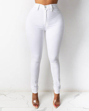 High Waist Slim Fit Stretch Butt lift Skinny Jeans for Women