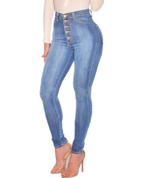 Women's High-Waisted Butt-Lifting Skinny Jeans