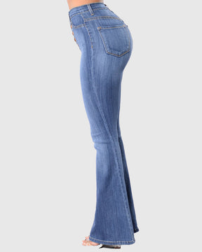 Women's High Waisted Flared Jeans