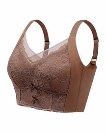 Breathable Wireless Lace Full Coverage Comfortable Bra