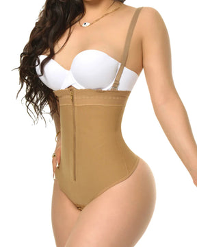 Tummy Control High Waist Butt Lifter Thong Bodysuit Shapewear