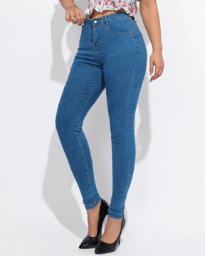 High Waist Slim Fit Skinny Jeans for Women with Elasticity