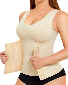 Comfort Double Compression Corset with Seamless Tummy Control and Back Support