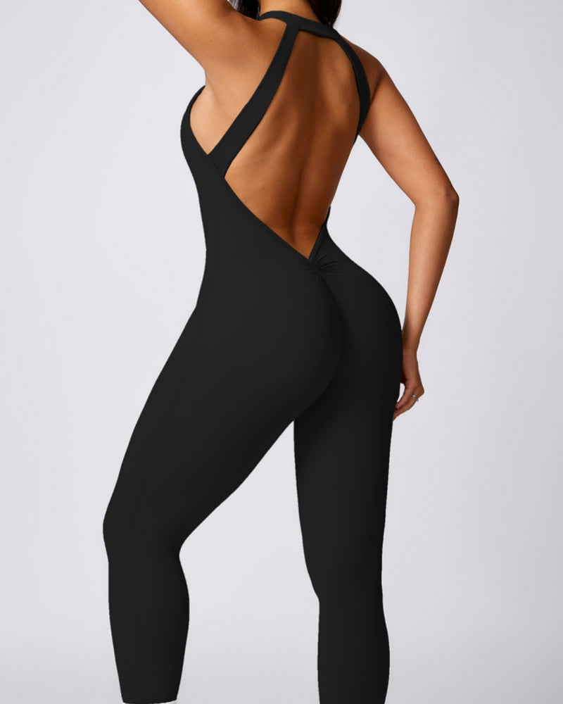 Peach Hip-lifting and Beautiful Back Quick-drying Yoga Jumpsuit