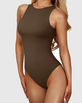 Sexy Ribbed Seamless Skinny Bodysuit