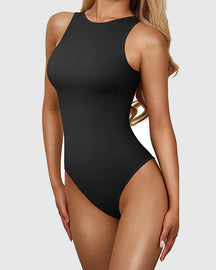 Sexy Ribbed Seamless Skinny Bodysuit