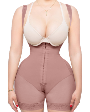 High Compression Fajas Colombianas Open Bust Mesh Hook And Eye Tummy Control Shapewear