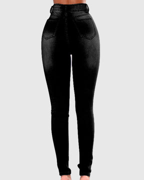 Sexy High Waist Stretch Skinny Jeans for Curvy Women