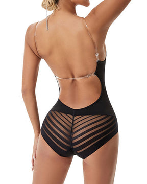 Seamless Corset Backless Bodysuits U Plunge Tummy Control Shapewear