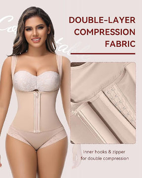 Fajas Colombianas Tummy Control Waist Trainer Open Bust Girdle Shapewear