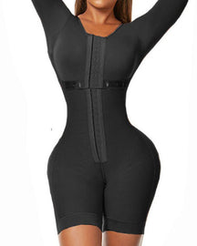 Full Body Shaper Shapewear Faja Colombianas Full Bust Long Sleeves Strong Compression