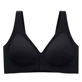 Women's Front buckle Large size Thin Gathering Breast Anti-sagging Bra