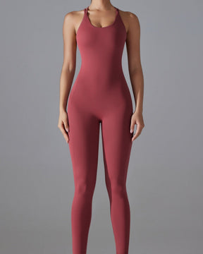 Hip-lifting Quick-drying Tight Cross-body Fitness Jumpsuit