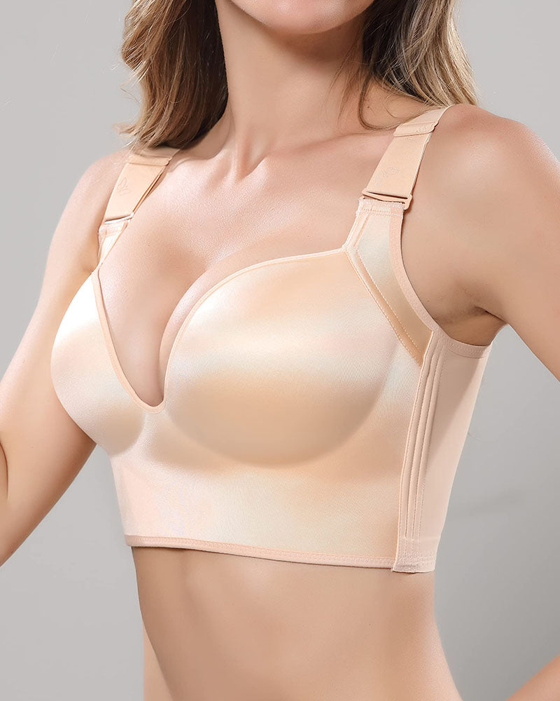 Smooth Seamless Sculpting Uplift Deep Cup  Full Coverage Wireless Shape Bra