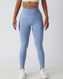 Seamless Hip Lift Knitted High Waisted Breathable Yoga Pants