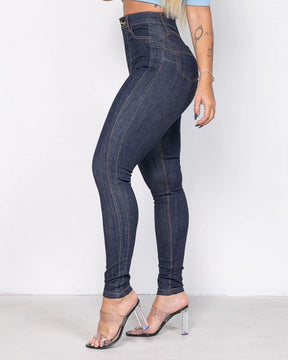 Skinny Jeans High Waist with Double Seams