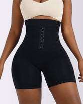 High Waist Stretchy Hourglass Buckle Belt Corset Butt Lift Shapewear Shorts