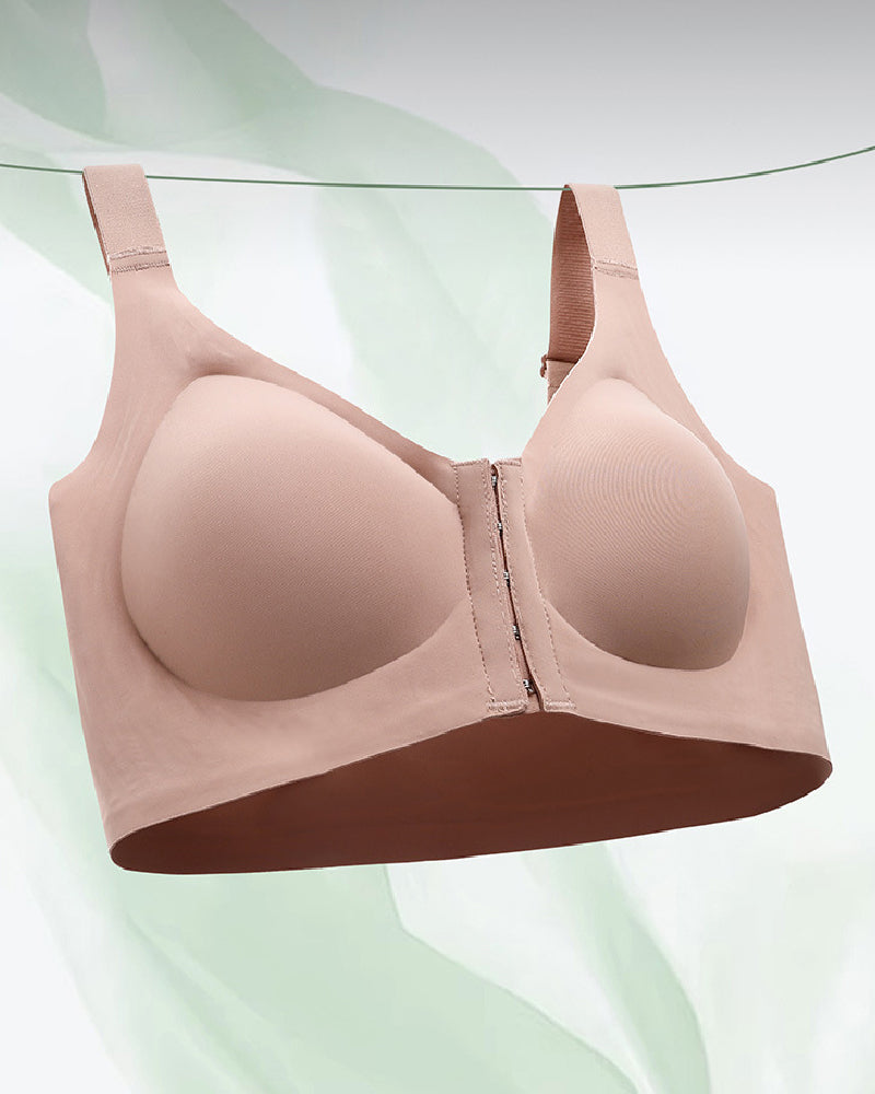 Women's Wireless Naked Feeling Front Closure Seamless Comfortable Bras