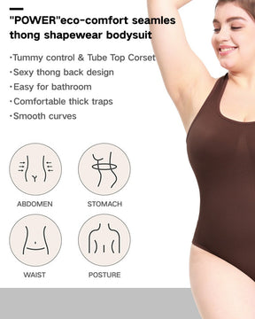 Halter Neck Body-shaping Thong Bodysuit