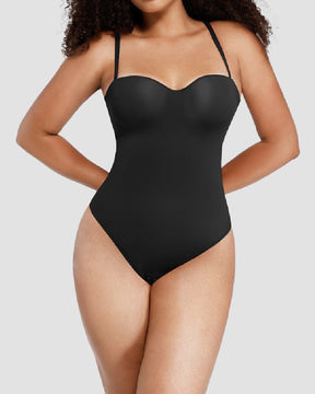 Seamless Built-In Cup Underwire Bodysuit Keyhole Back Thong Body Shaper(Pre-Sale)